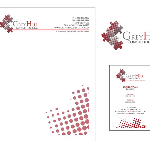Letterhead brand with the title 'Brand & Stationary Design'