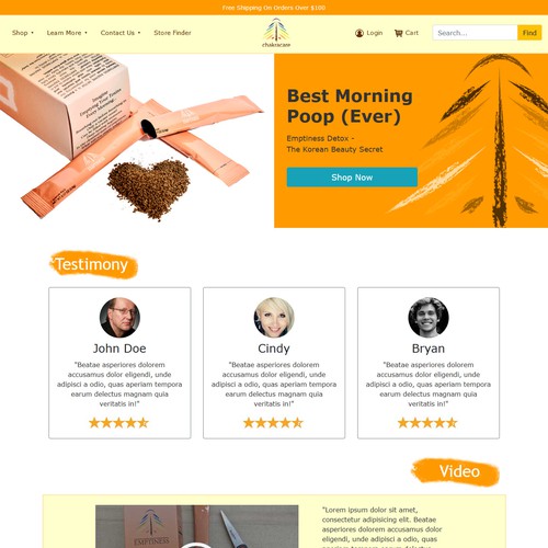 Bootstrap website with the title 'Web design concept'