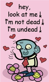 Love artwork with the title 'Steve, the loving zombie'