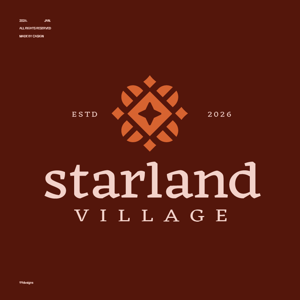 Cute design with the title 'starland'