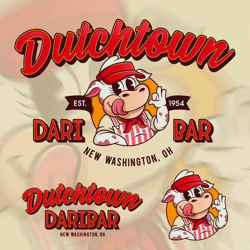 Dutch design with the title 'Logo/Mascot Dutchtown Daribar'