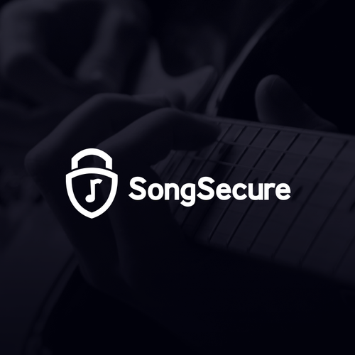 Security logo with the title 'SongSecure Logo design'