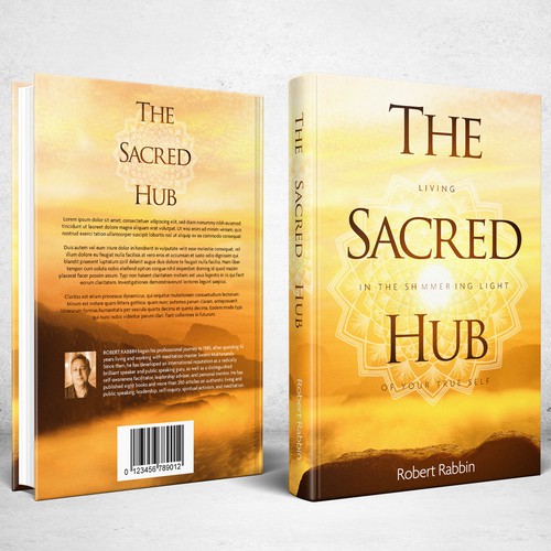 Mandala design with the title 'Book Cover for The Sacred Hub'