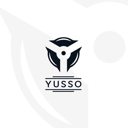Nightclub logo with the title 'Yusso'