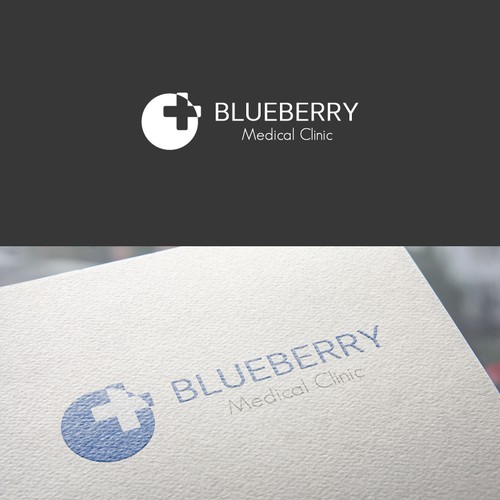Blueberry logo with the title 'Logo Design for Family Medical Clinic'