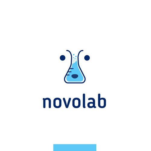 Pet care logo with the title 'Novolab logo'