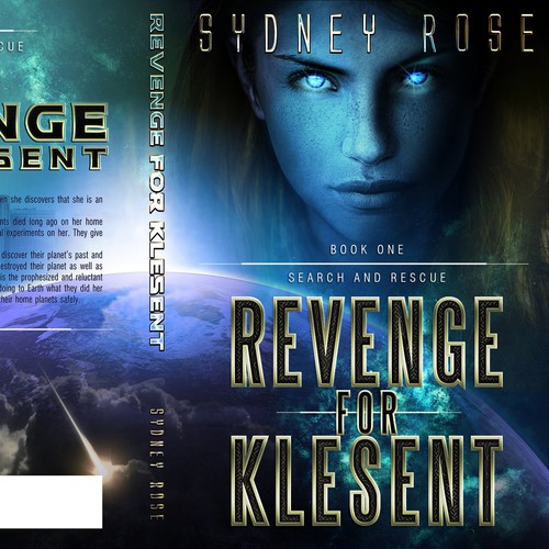 Science-fiction book cover with the title 'REVENGE FOR KLESENT'