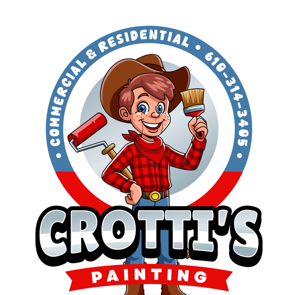 Fun logo with the title 'Crotti's Painting'