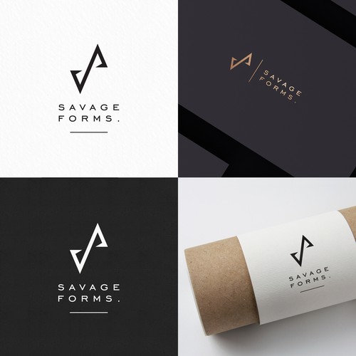 Architecture logo with the title 'Savage forms'