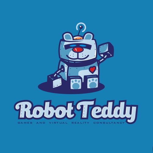 Steel design with the title 'Robot Teddy'