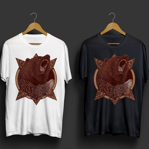 Bear t-shirt with the title 'Savageness'