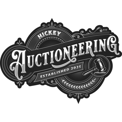 Swirl logo with the title 'Auctioneering Logo'