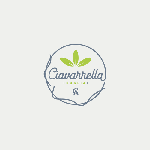 Sustainable logo with the title 'Ciavarella — Organic Farm Logo Design'