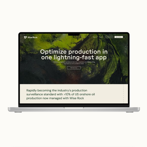 Modern design with the title 'Website design'