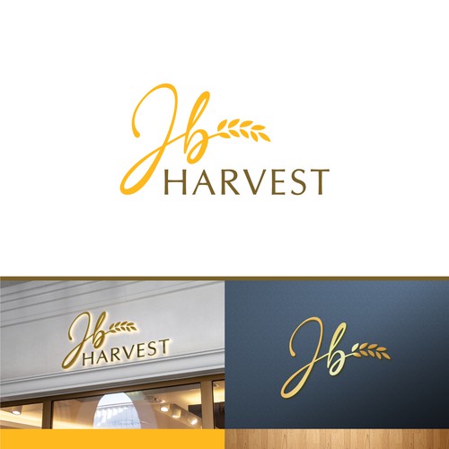 Wheat logo with the title 'JB Harvest'