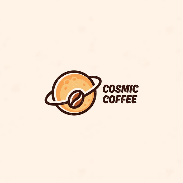 Cosmic design with the title 'Creative logo for Cosmic Coffee'