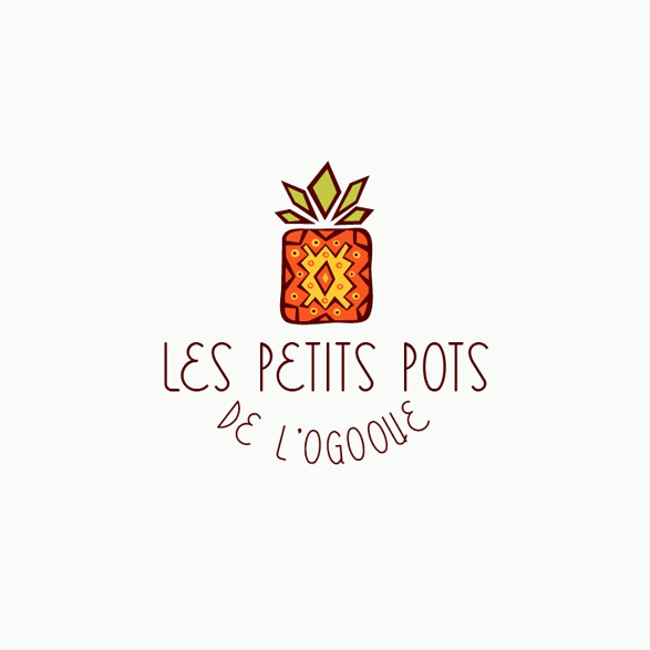 Jam logo with the title 'Les petits pots de l'Ogooue'