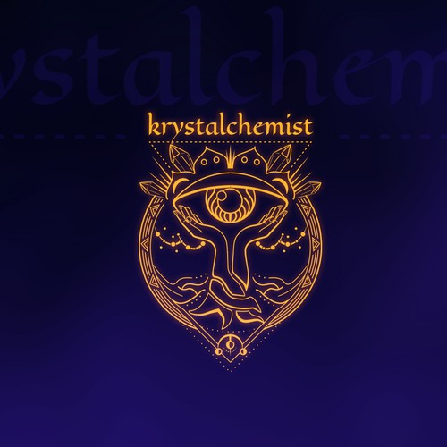 Mystical logo with the title 'Mystic Alchemy logo'