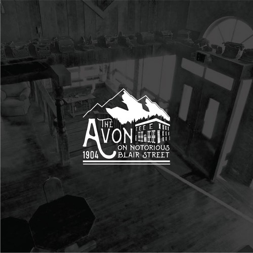 Smooth logo with the title 'Hotel under the mountain logo'