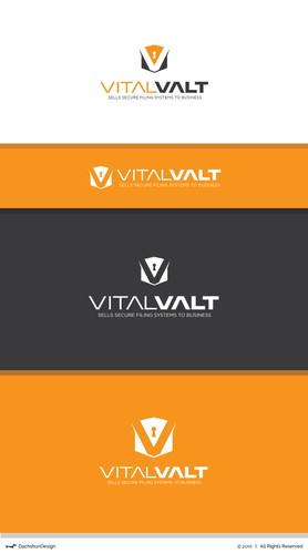 System design with the title 'Letter ''V'' logo design'