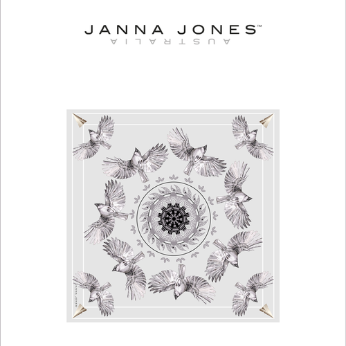 Scarf design with the title ' Luxury Silk Scarf Design for Australian Independent'