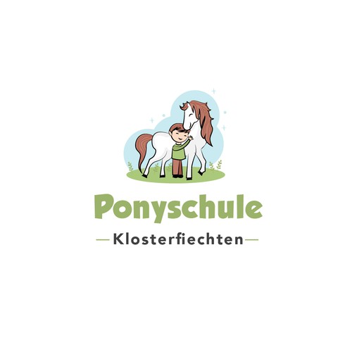 Pony logo with the title 'cute logo for pony farm'