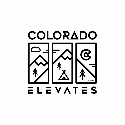 Creative t-shirt with the title 'Colorado Elevates'