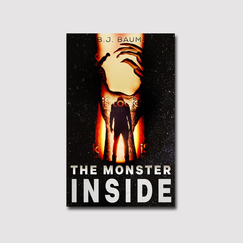 Monster book cover with the title 'The Monster Inside'