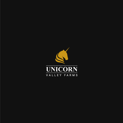 Winner logo with the title 'Bold logo concept for UNICORN Valley Farms'
