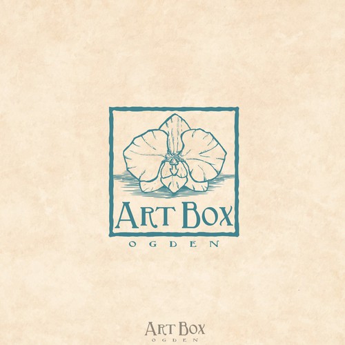 Old brand with the title 'Flower orchid logo'