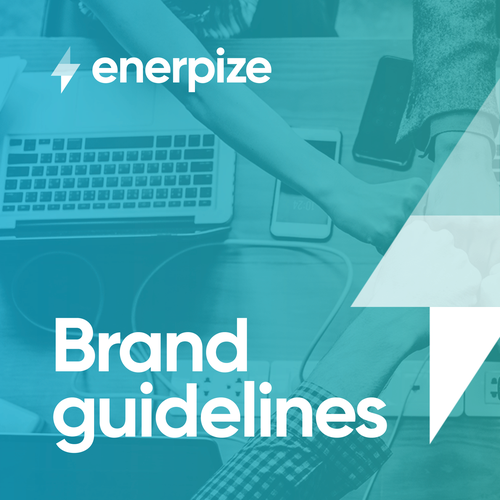 Bolt design with the title 'Enerpize Brand Guidelines'