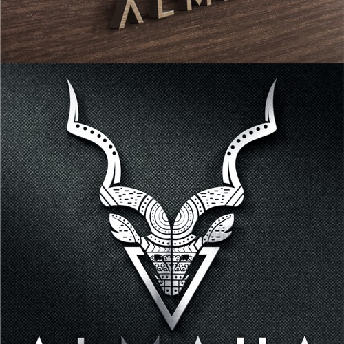Pen logo with the title 'ALMAHA'