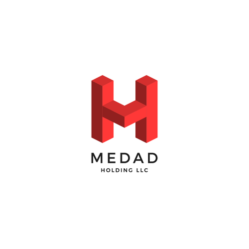 Estate brand with the title 'MEDAD HOLDING LLC - Logo Design'