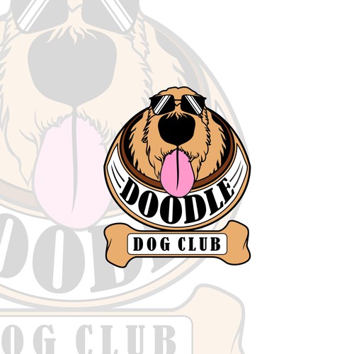 Pet shop logo with the title 'DOODLE DOD CLUB'