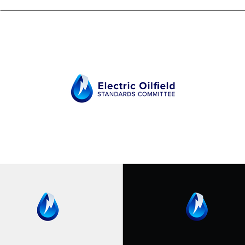 Fluid logo with the title 'Electric oilfield logo'