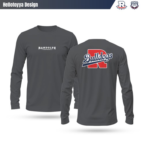 Bulldog design with the title 'Bulldogs Football Design - T-shirt apparel Design'