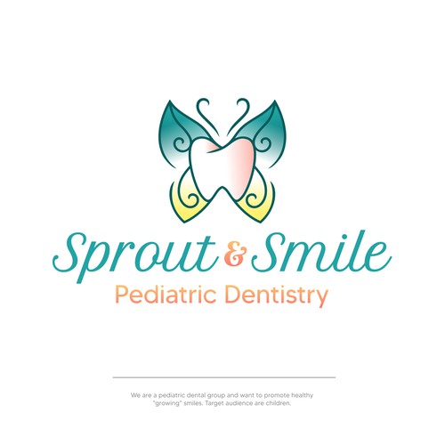 Butterfly brand with the title 'Sprout and Smile'