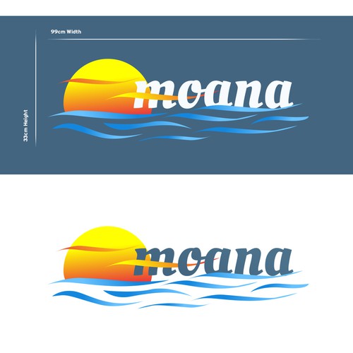 Sailboat logo with the title 'Modern logo for a sailboat'