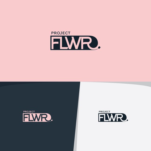 Project brand with the title 'BOLD logo concept for PROJECT FLWR.'