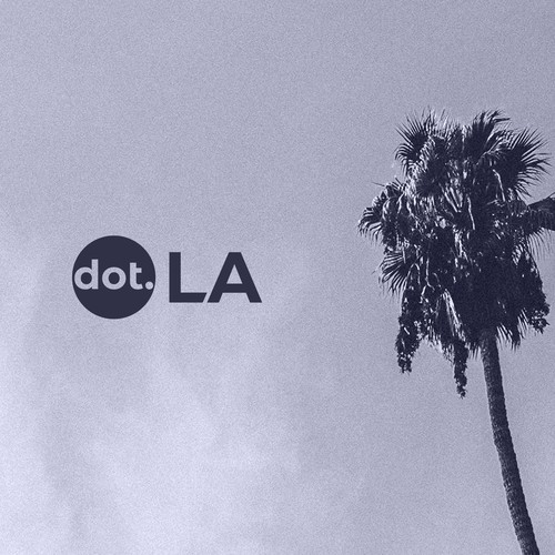 California design with the title 'Breezy logo for news/media startup from LA'