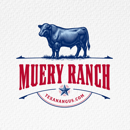 Heritage logo with the title 'Muery Ranch – Logo Design'
