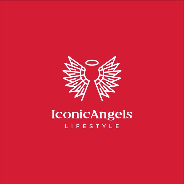 Angel logo with the title 'icon angel'