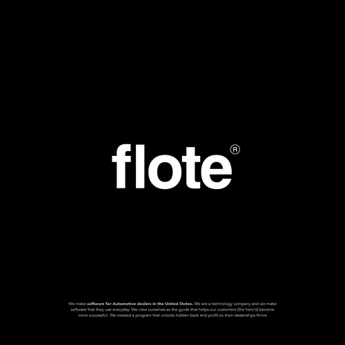 Helvetica design with the title 'Flote'