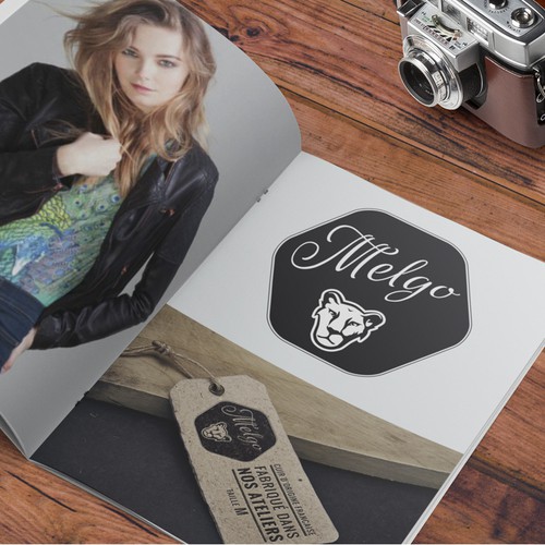 Mode design with the title 'Crée un logo pour une marque de blouson féminin en cuir - domaine : Moto'