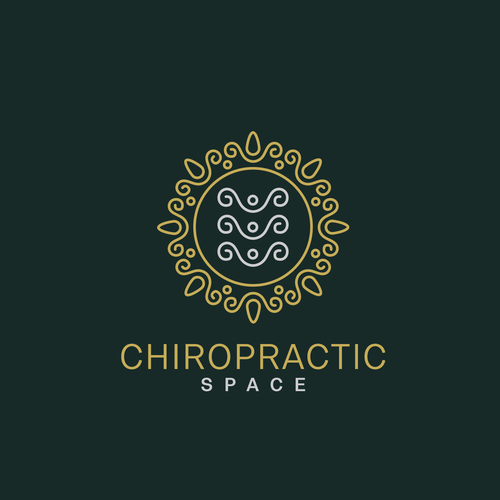 Spine design with the title 'Chiropractic Space'