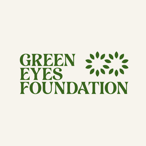 Infinity logo with the title 'Green Eyes Foundation Logo'