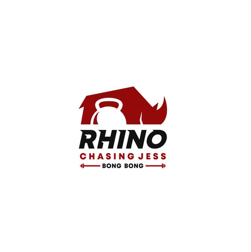 Rhino logo with the title 'GymRhino'