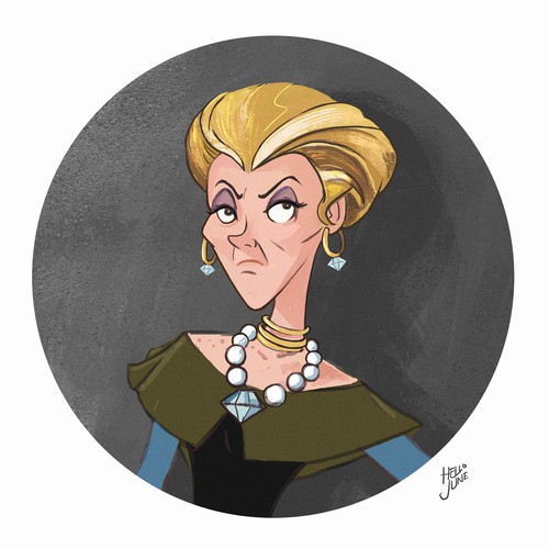 Animated illustration with the title 'monkey boogers villain'