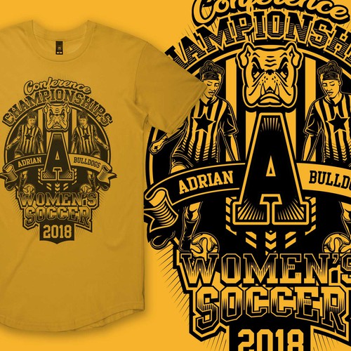 Women's t-shirt with the title 'WOMEN SOCCER'