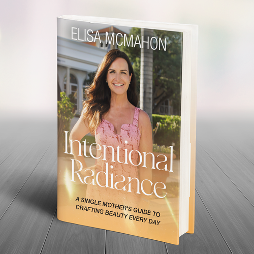 Inspirational book cover with the title 'feminine elegant inspirational book cover design '